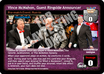 Vince McMahon, Guest Ringside Announcer