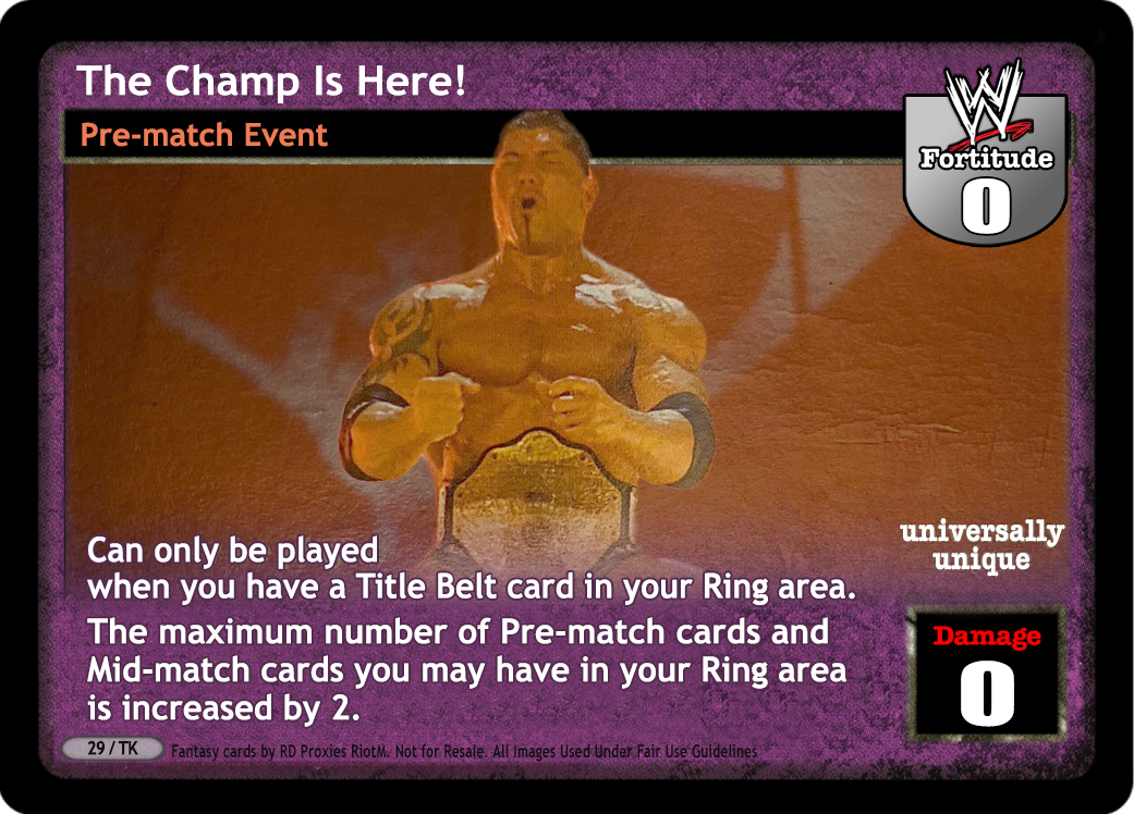 The Champ Is Here!