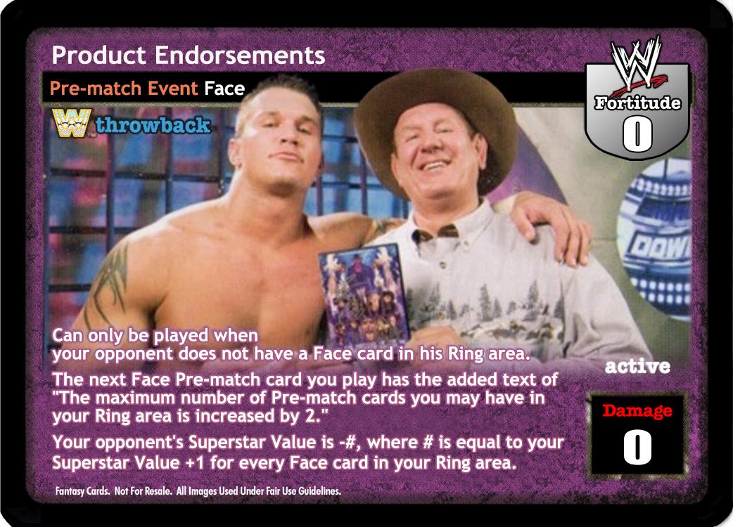 Product Endorsements (TB)